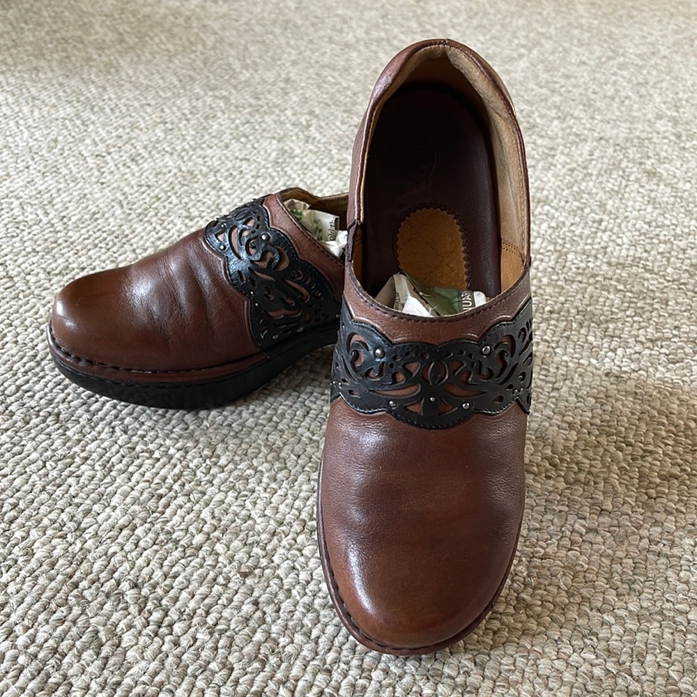 Ariat Tambour Clog- brown/black, size 8.5